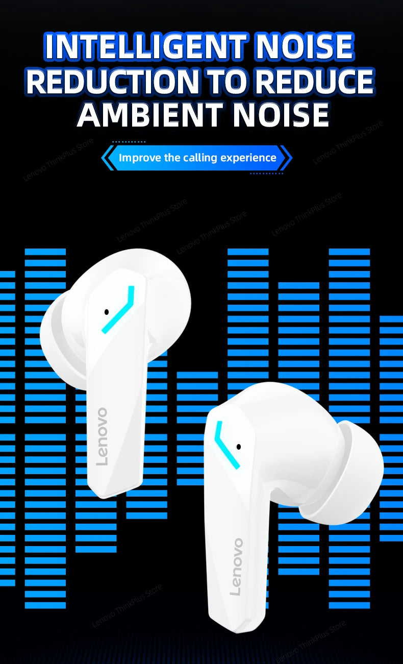 Lenovo GM2 Pro Gaming Headset Bluetooth 5.3 Dual Mode Music Sport Earbuds Noise Reduction Headphones with Mic HD Call
