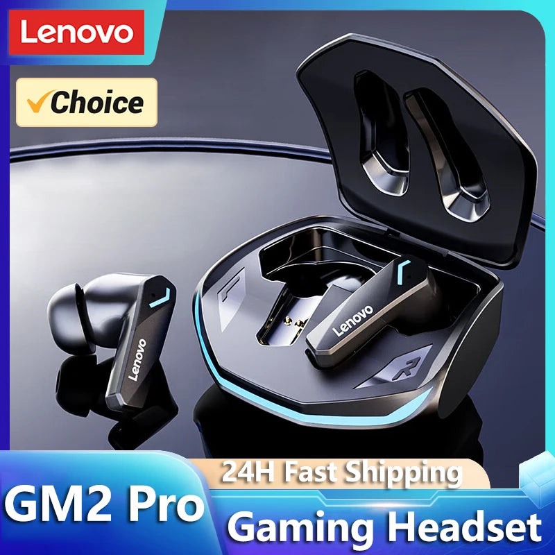 Lenovo GM2 Pro Gaming Headset Bluetooth 5.3 Dual Mode Music Sport Earbuds Noise Reduction Headphones with Mic HD Call